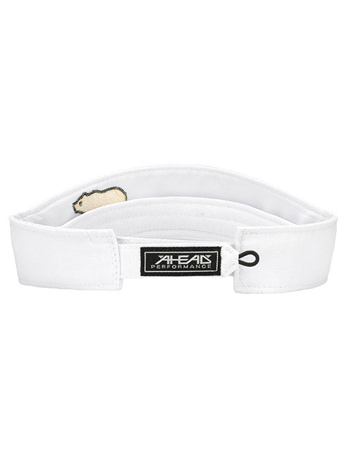 Jack Nicklaus Performance Ahead Visor in White - Back View