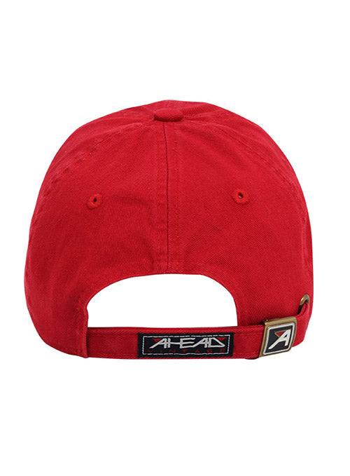 Jack Nicklaus Red "Majors" Ahead Cap - Back View