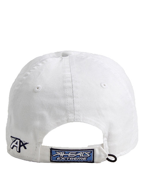 Annika Lightweight Solid White Ahead Cap - Back View