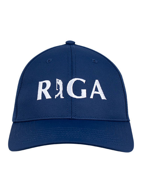 RIGA Mid-Fit Cap in Navy - Front View