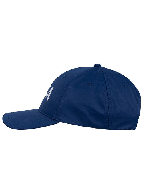 RIGA Mid-Fit Cap in Navy - Left Side View